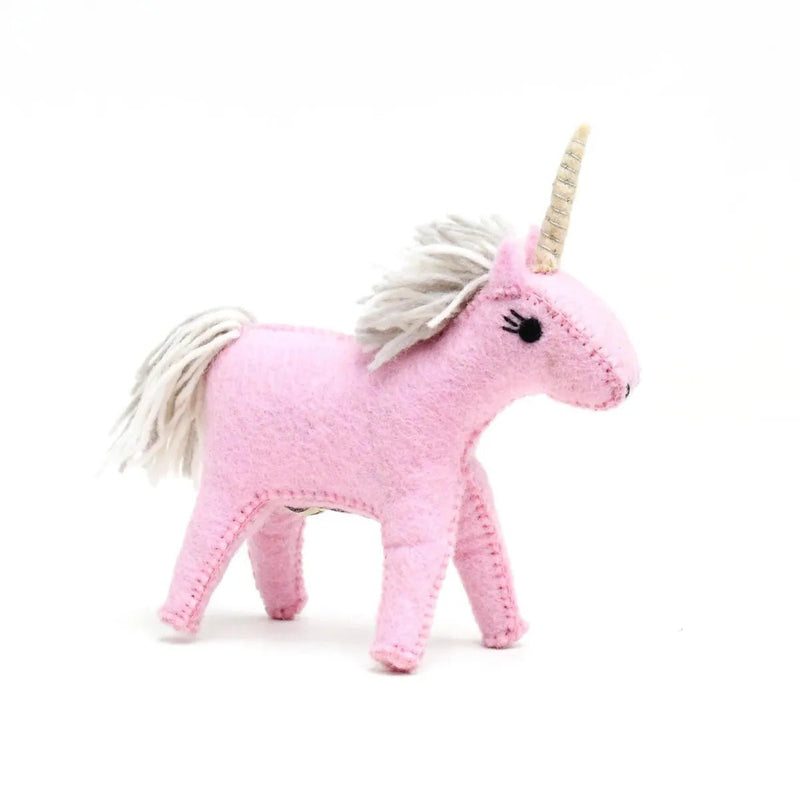Tara TreasuresFelt Unicorn Toy - Pink