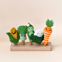Tara TreasuresFelt Vegetables - Finger Puppets Set
