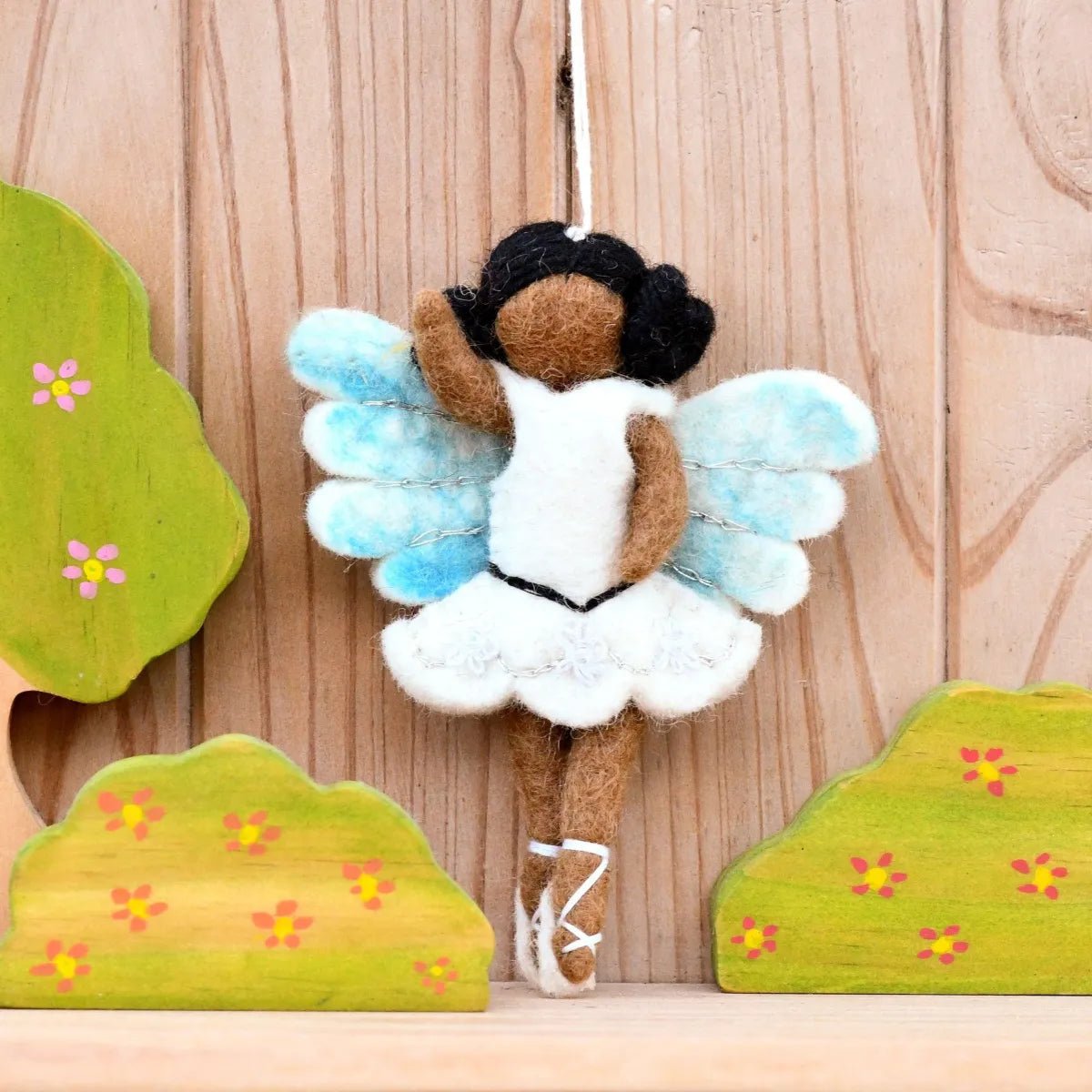 Tara TreasuresFelt Waldorf Ballerina - White Dress
