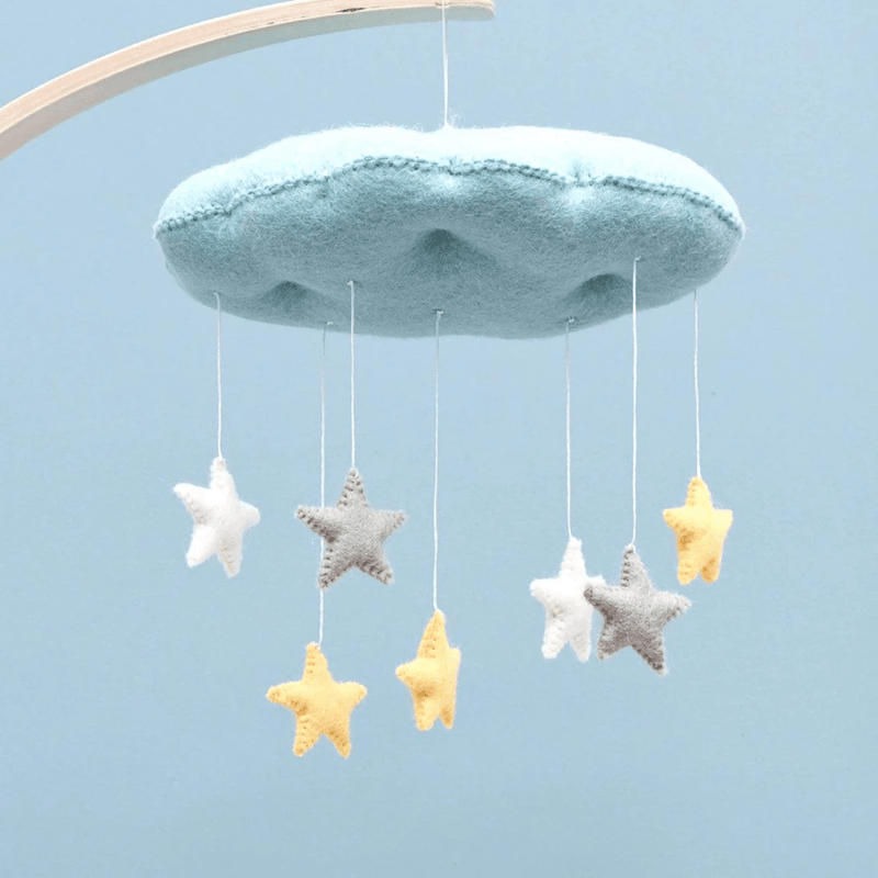 Tara TreasuresNursery Mobile - Blue Cloud With Stars