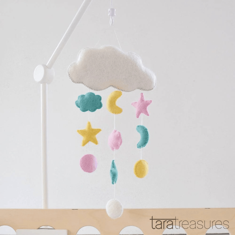 Tara TreasuresNursery Mobile - Pastel Cloud Sweet Dreams