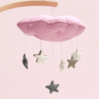 Tara TreasuresNursery Mobile - Pink Cloud With Stars