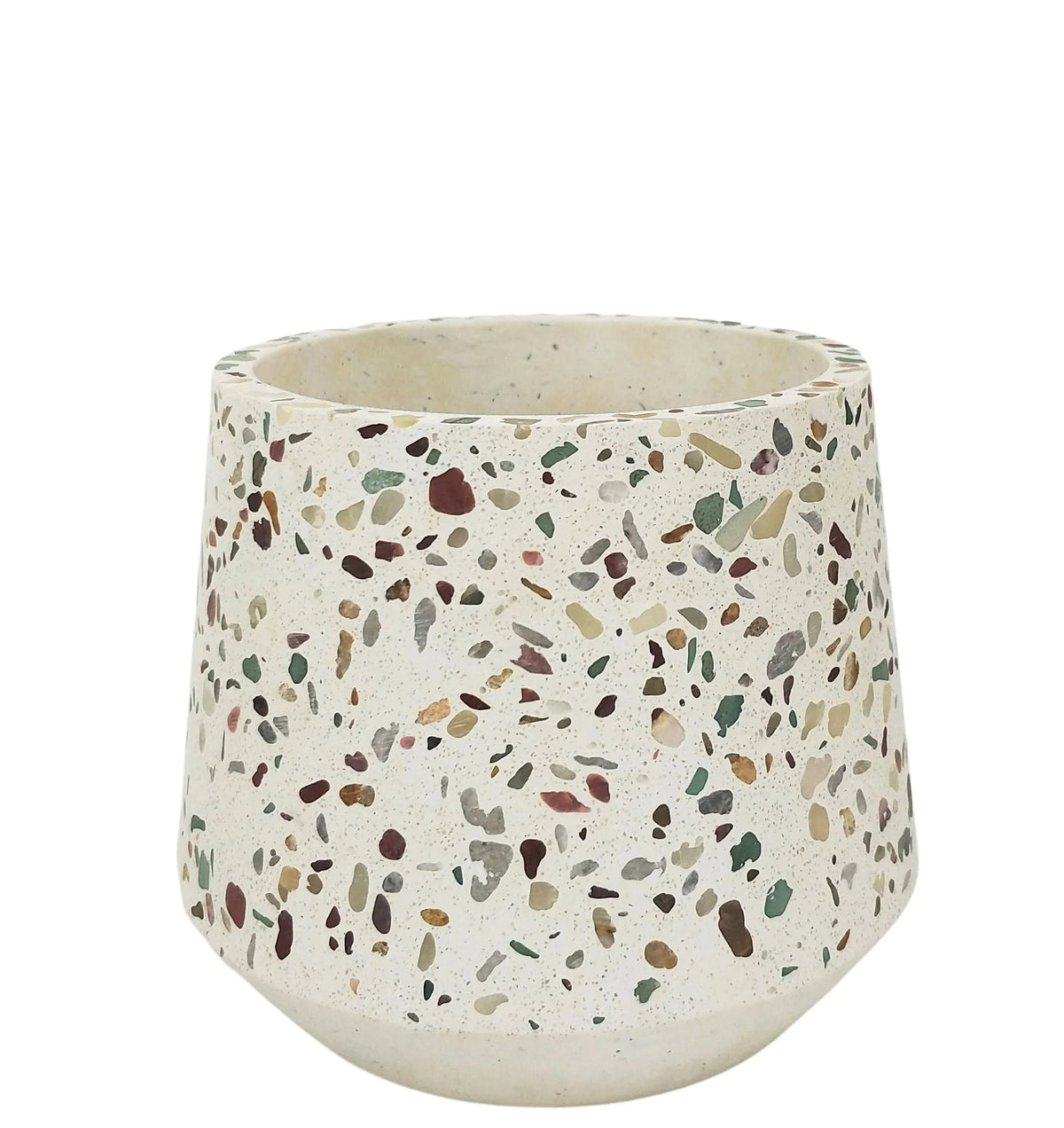 Terrazzo Planter - Green & Mustard Medium - Urban Products - Image 1