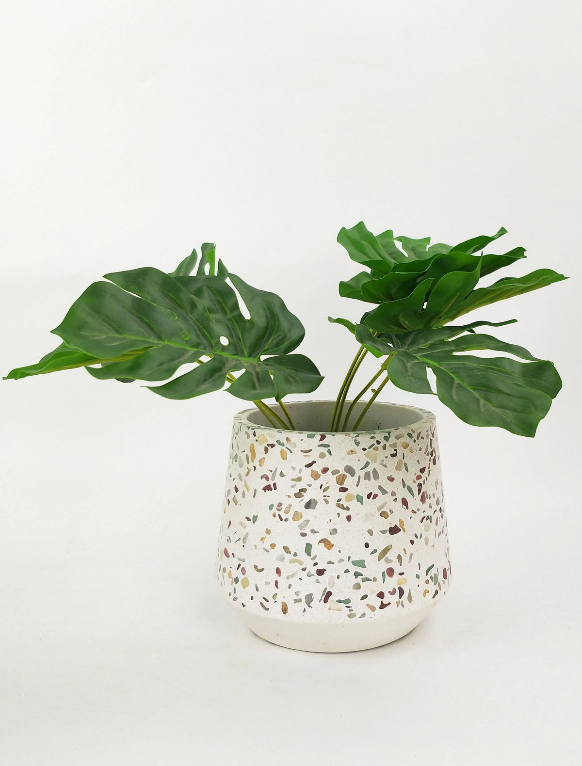 Terrazzo Planter - Green & Mustard Medium - Urban Products - Image 2