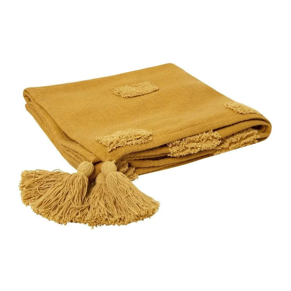 Textured Throw - Quinn Ochre & Jojoba - J.Elliot - Image 2