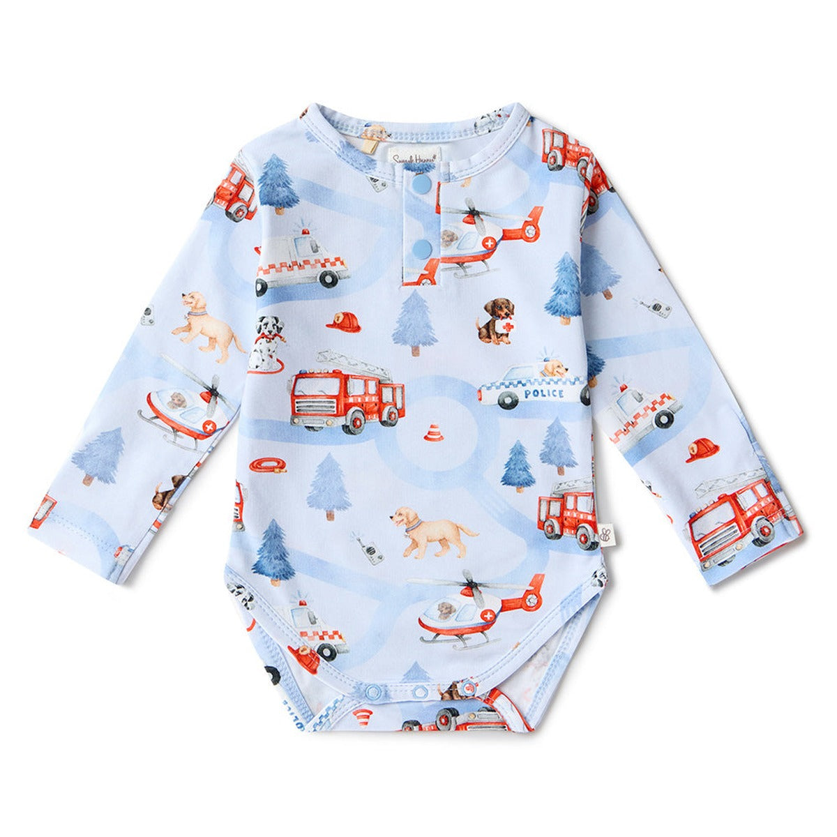To The Rescue Long Sleeve Organic Bodysuit