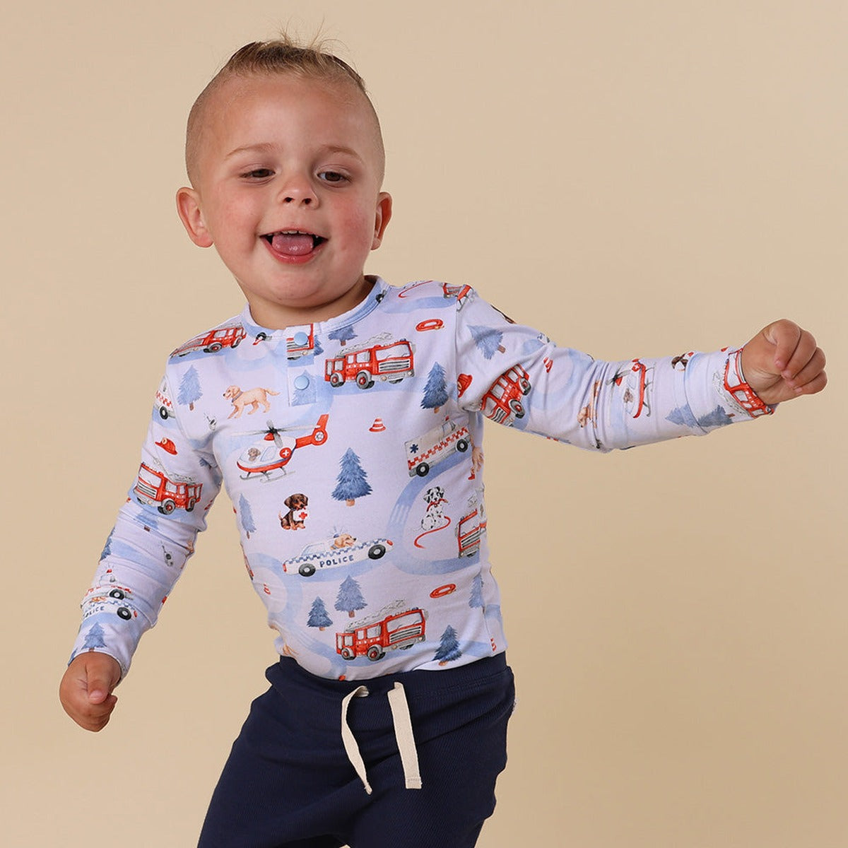 To The Rescue Long Sleeve Organic Bodysuit