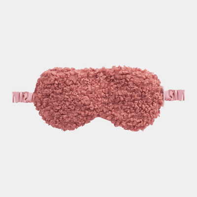 Boucle Eye Mask - Clay Pink