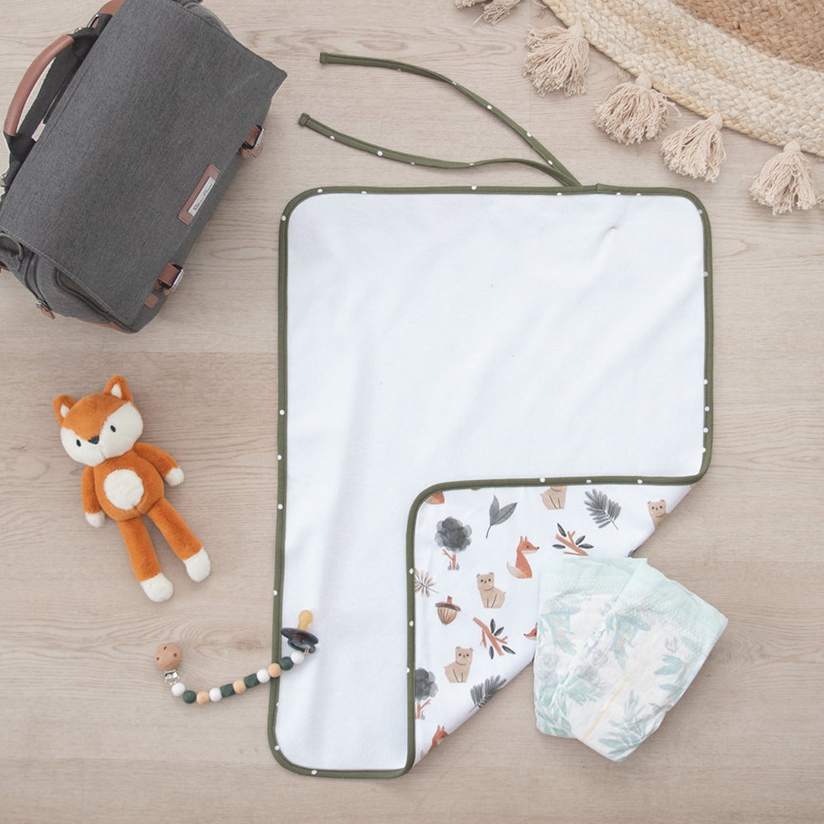 Waterproof Travel Change Mat - Forest Retreat