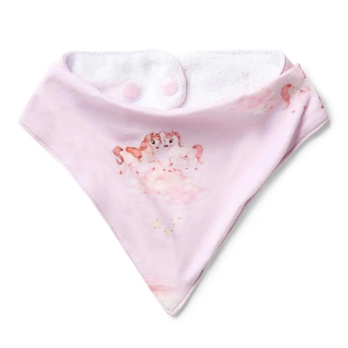 Unicorn Organic Dribble Bib - Snuggle Hunny - Image 2