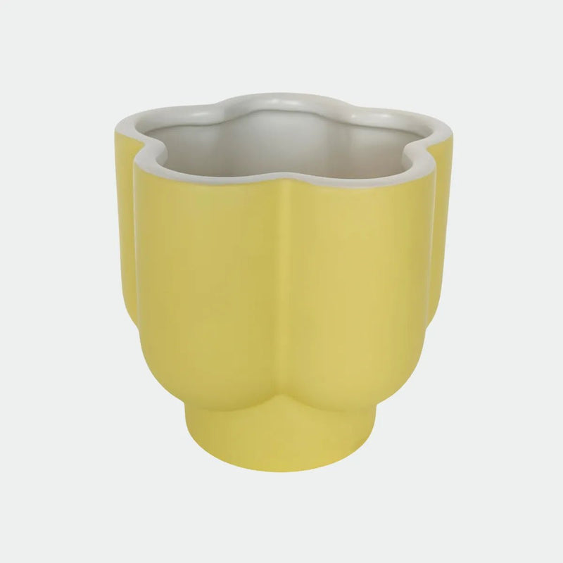 Urban ProductsFlower Planter - Yellow & White