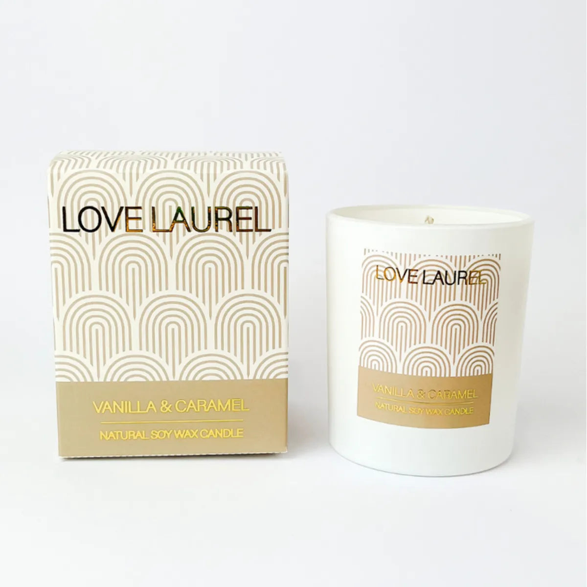 Vanilla & Caramel Candle - Small - Love Laurel - Image 1