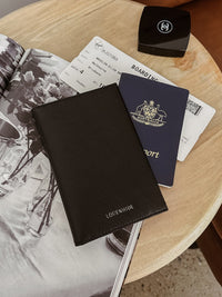 Venice Passport Holder - Black