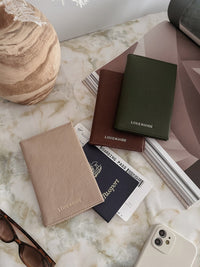 Venice Passport Holder - Saddle Malt