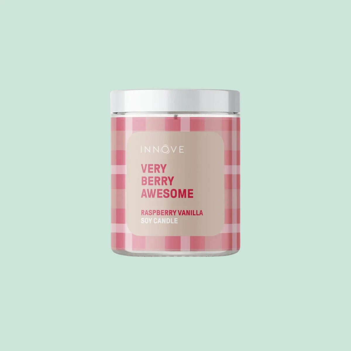 Very Berry Awesome Soy Candle - Raspberry Vanilla - Innove - Image 1