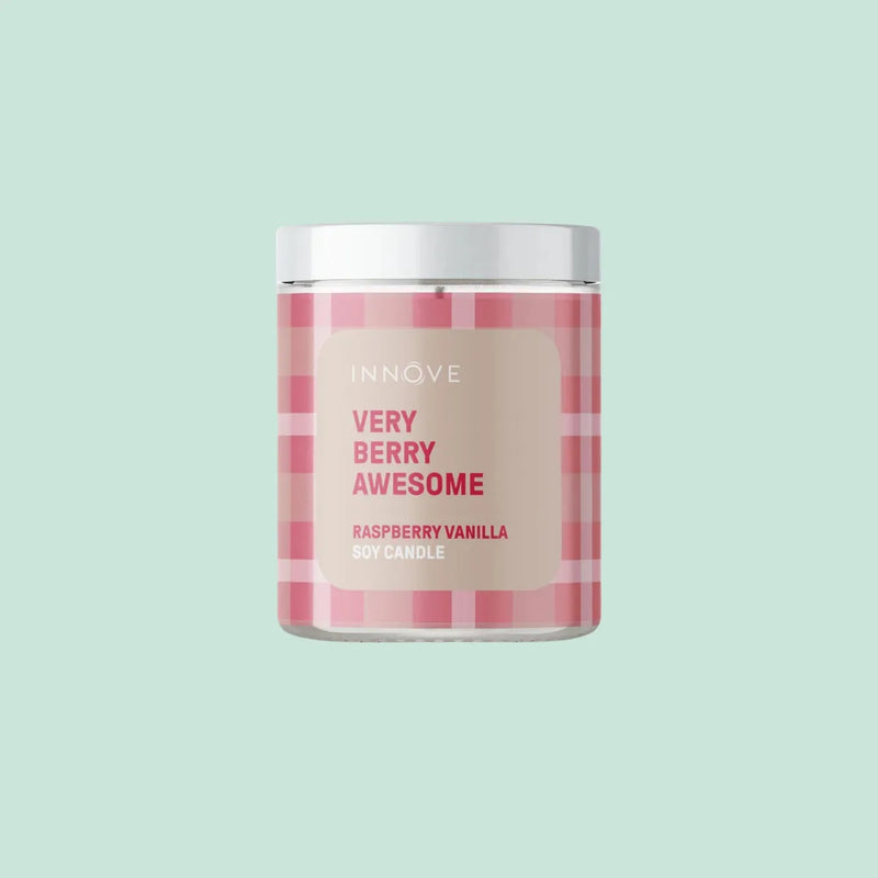 Very Berry Awesome Soy Candle - Raspberry Vanilla - Innove - Image 1