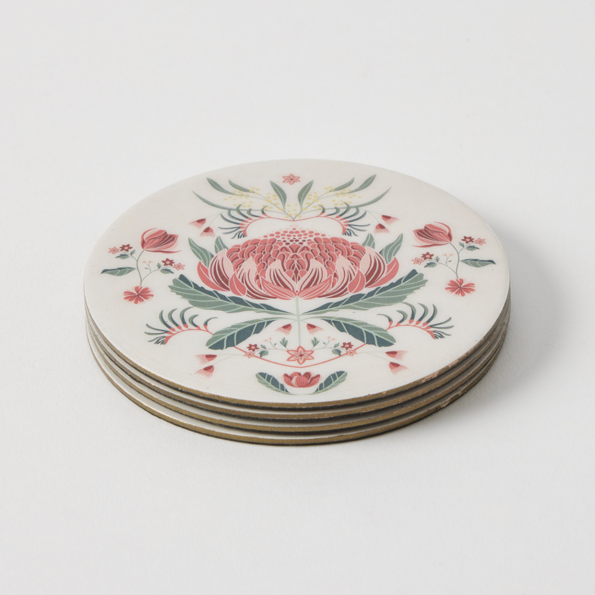 Waratah Coasters Set of 4 - Pilbeam Living - Image 2