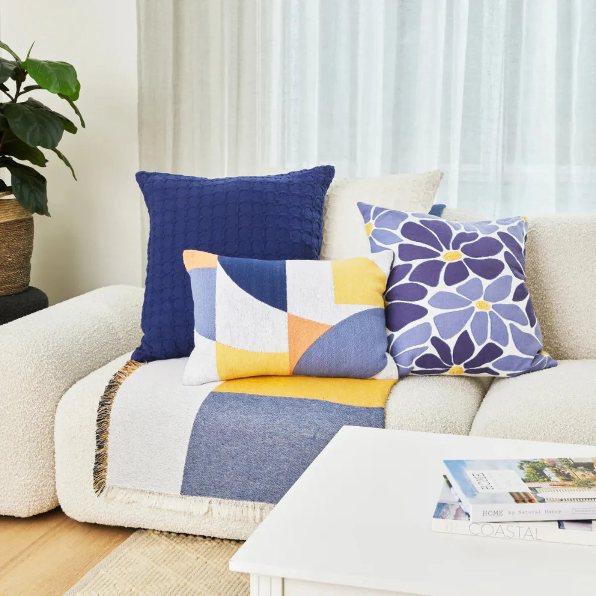 Warren Cushion - Navy - J.Elliot - Image 3