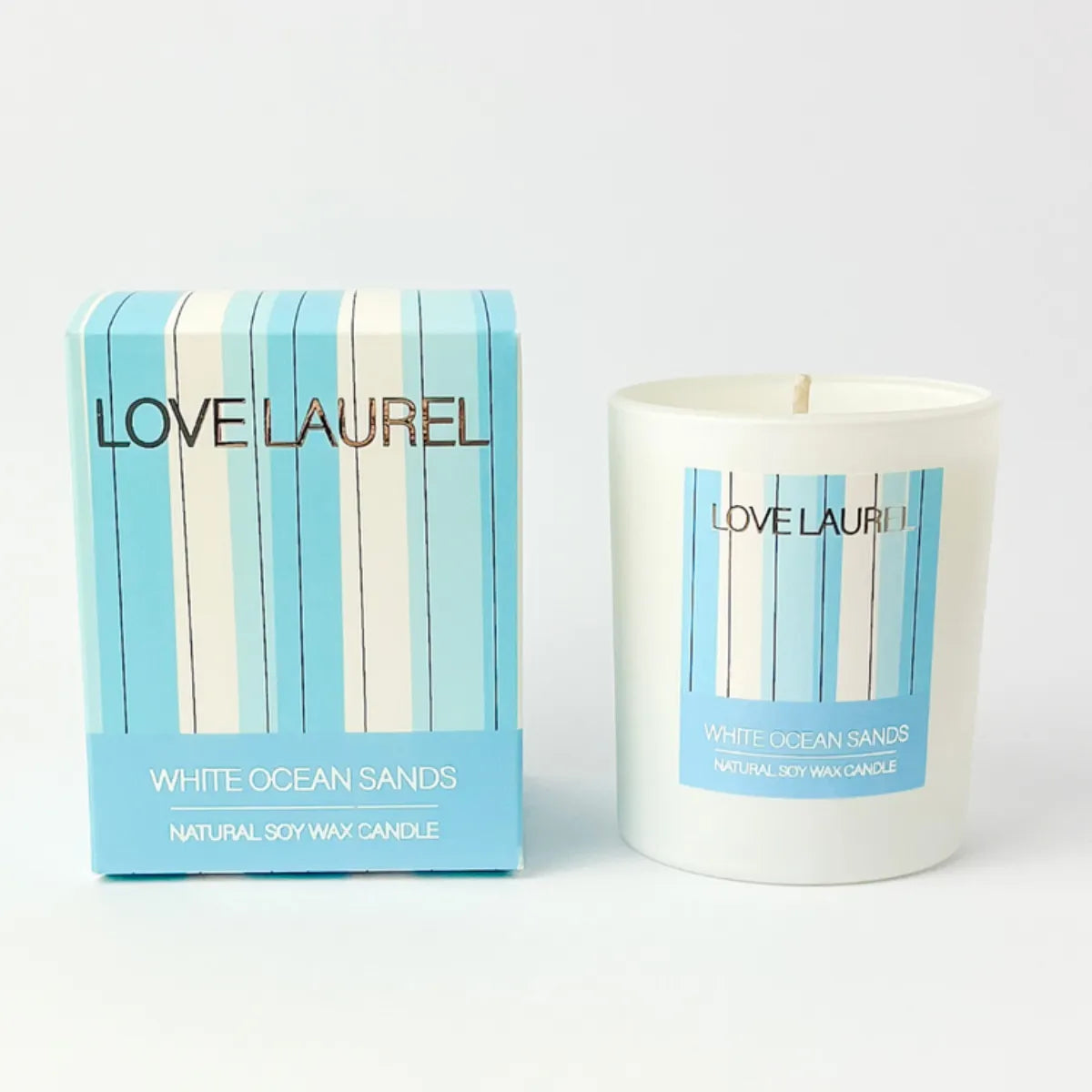 White Ocean Sands Candle - Large - Love Laurel - Image 2