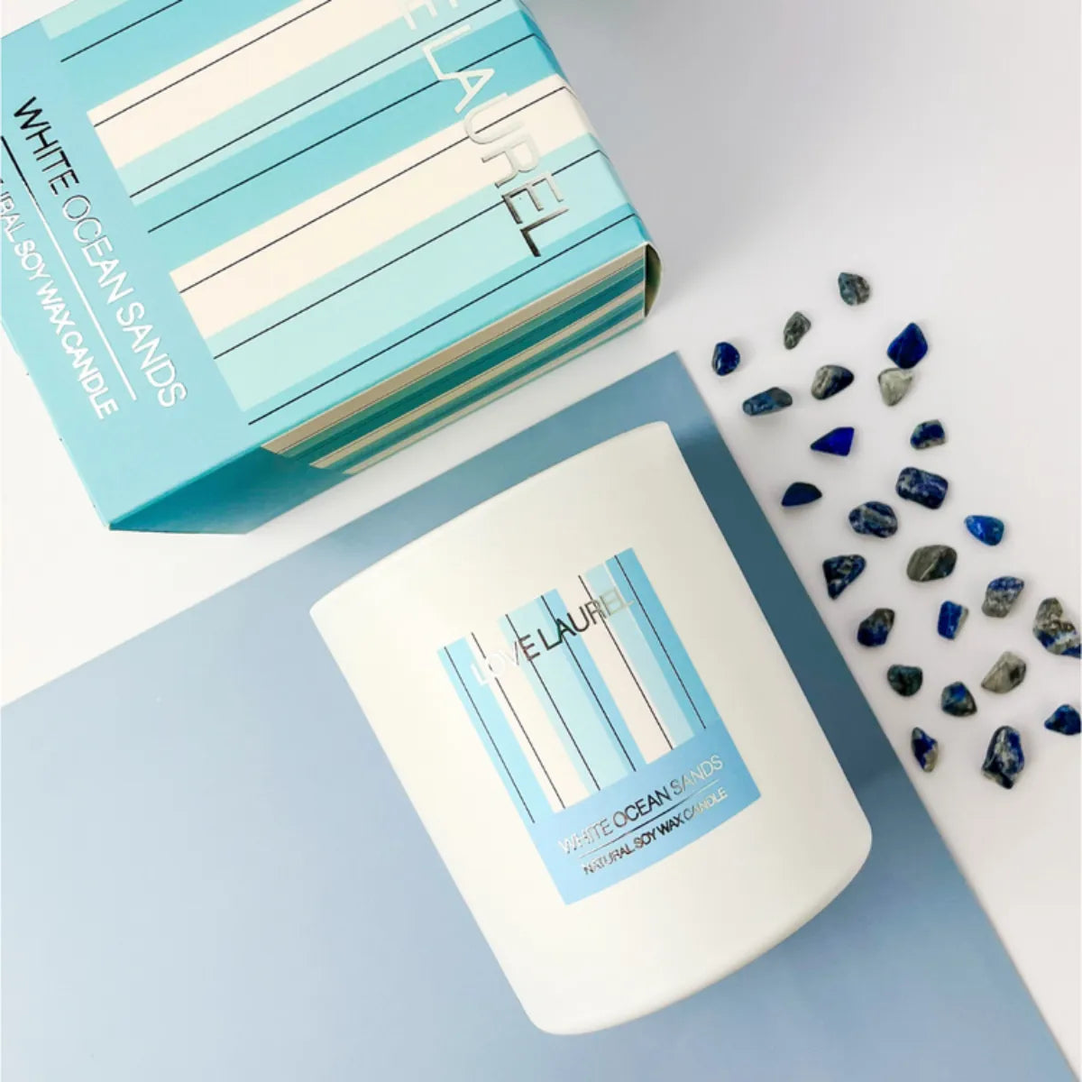 White Ocean Sands Candle - Small - Love Laurel - Image 2
