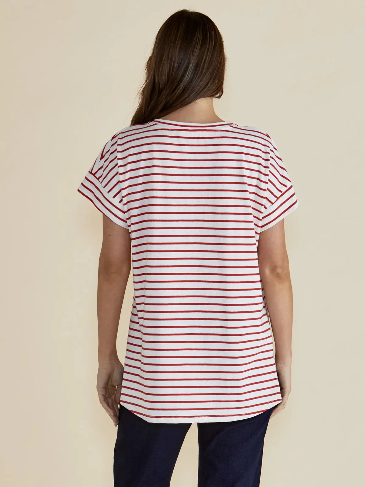 Willa Tee - Red Stripe - Betty Basics - Image 3