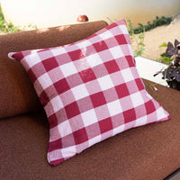 Bambury Willow Square Cushion, Berry