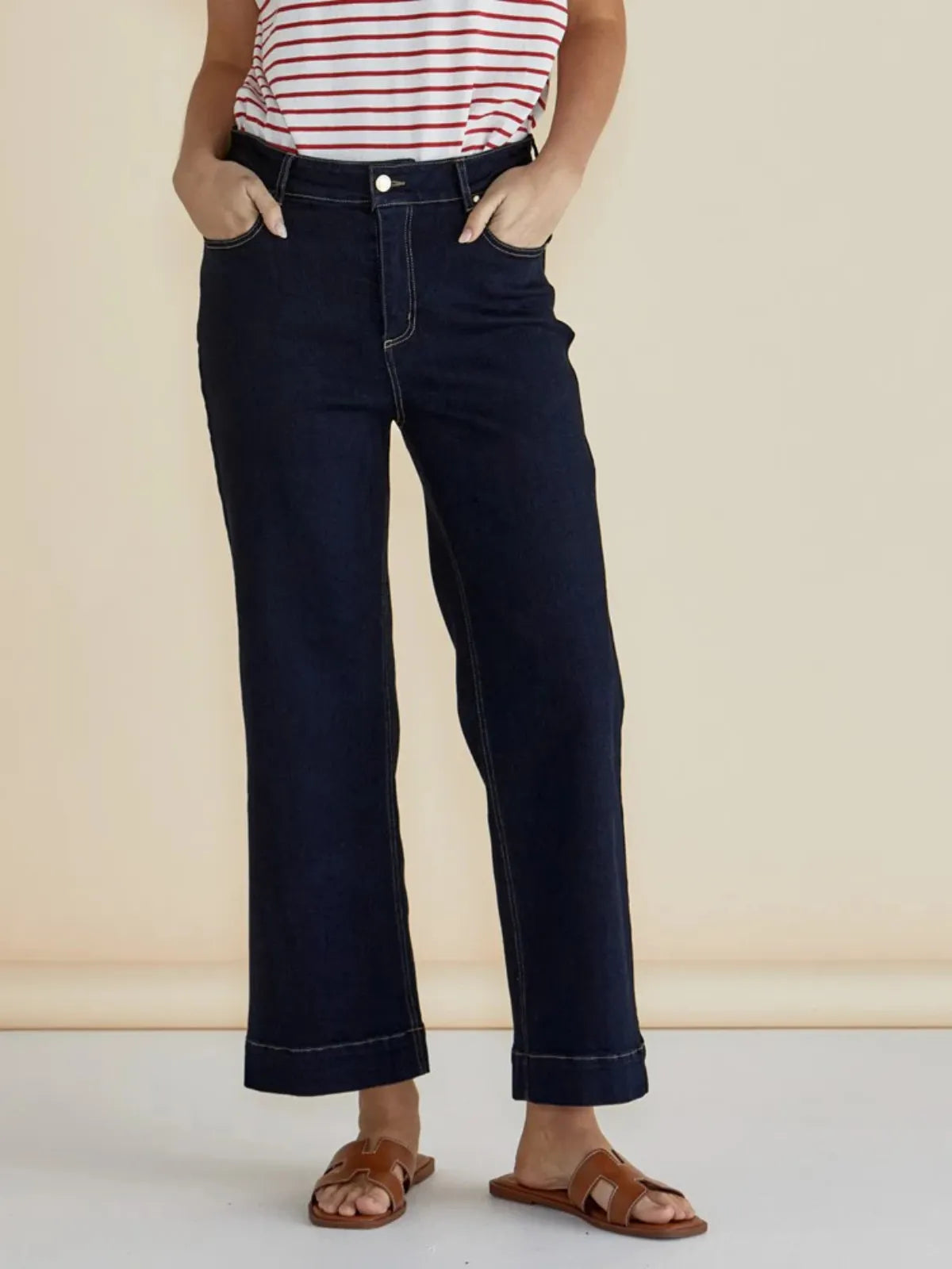 Willow Wide Leg Jeans - Ink - Betty Basics - Image 1