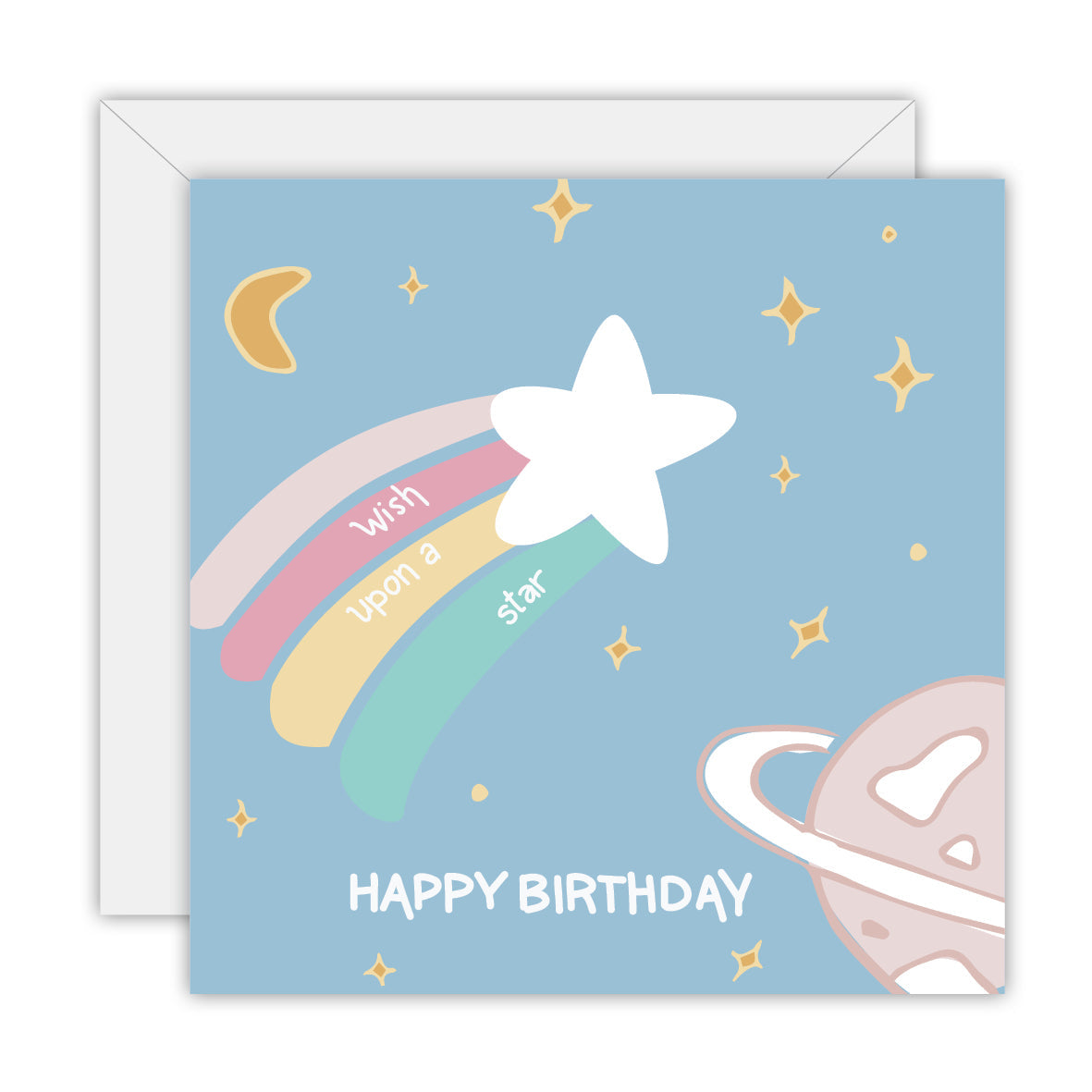 To The Moon & Back Prints Wish Upon A Star card