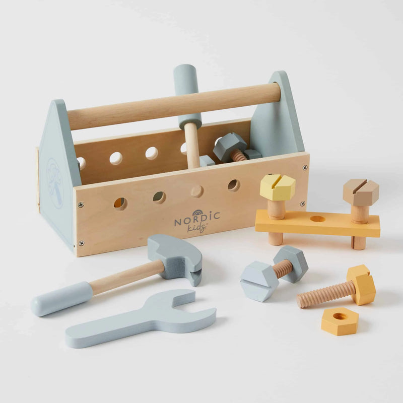Wooden Tool Box Set - Nordic Kids - Image 1