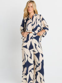 Zander Pant - Navy Floral Print