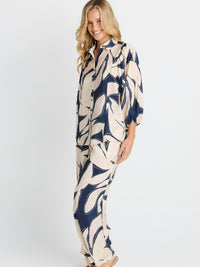 Zander Pant - Navy Floral Print