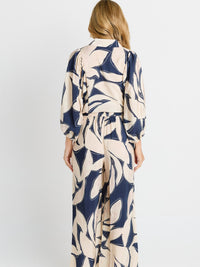 Zander Pant - Navy Floral Print