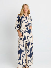 Zander Pant - Navy Floral Print