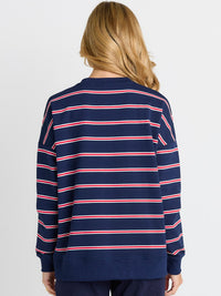 Ziggy Sweat - Navy/Red Stripe