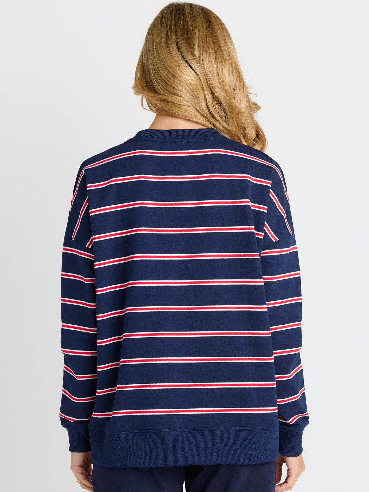 Ziggy Sweat - Navy/Red Stripe
