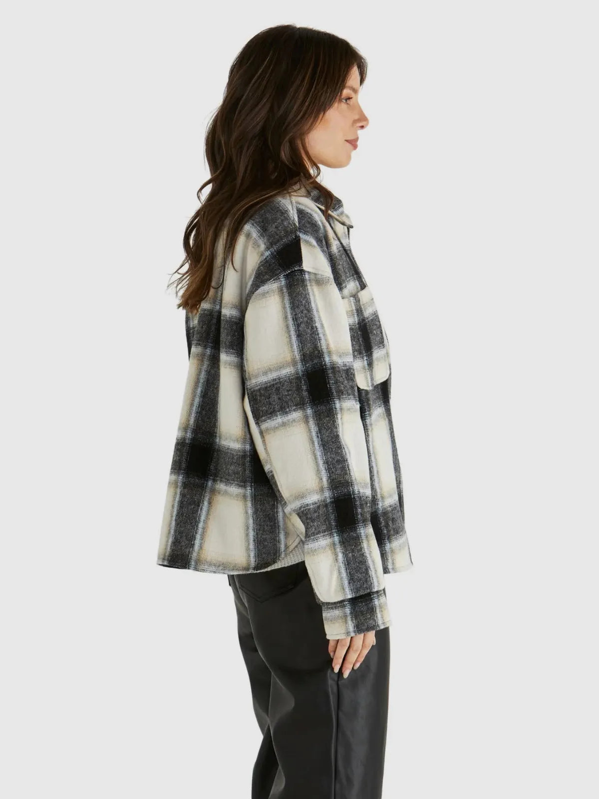 Zita Jacket - Charcoal Check - Sass - Image 3
