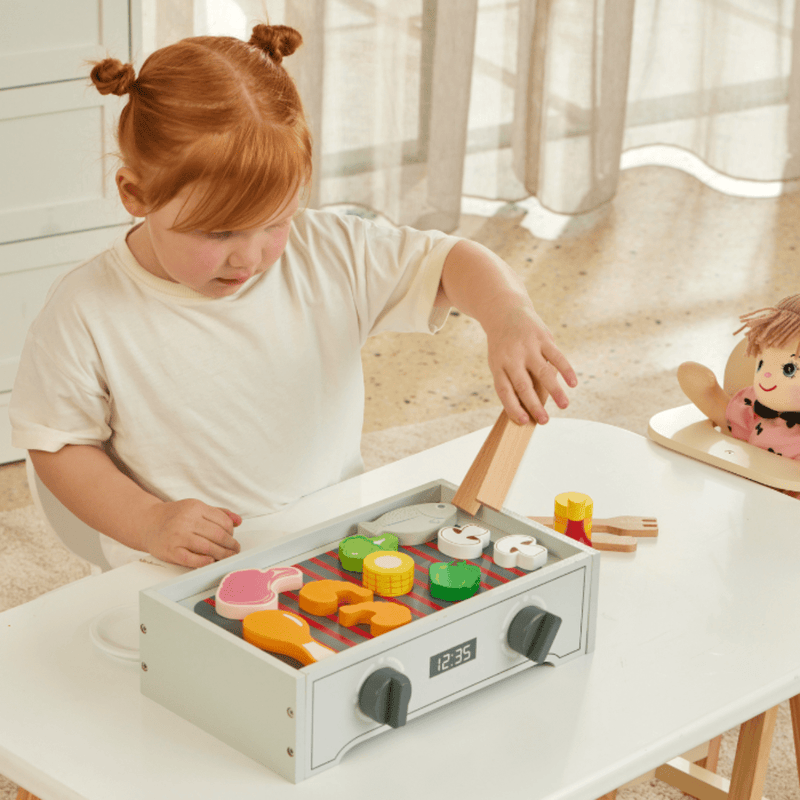 ZookabeeWooden Tabletop BBQ Set